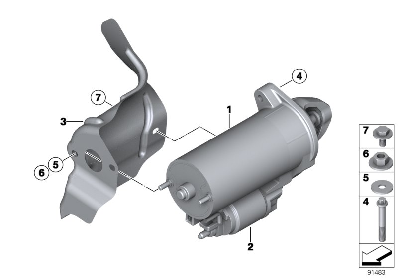 BMW 12 41 7 616 502 - Starter aaoparts.ro