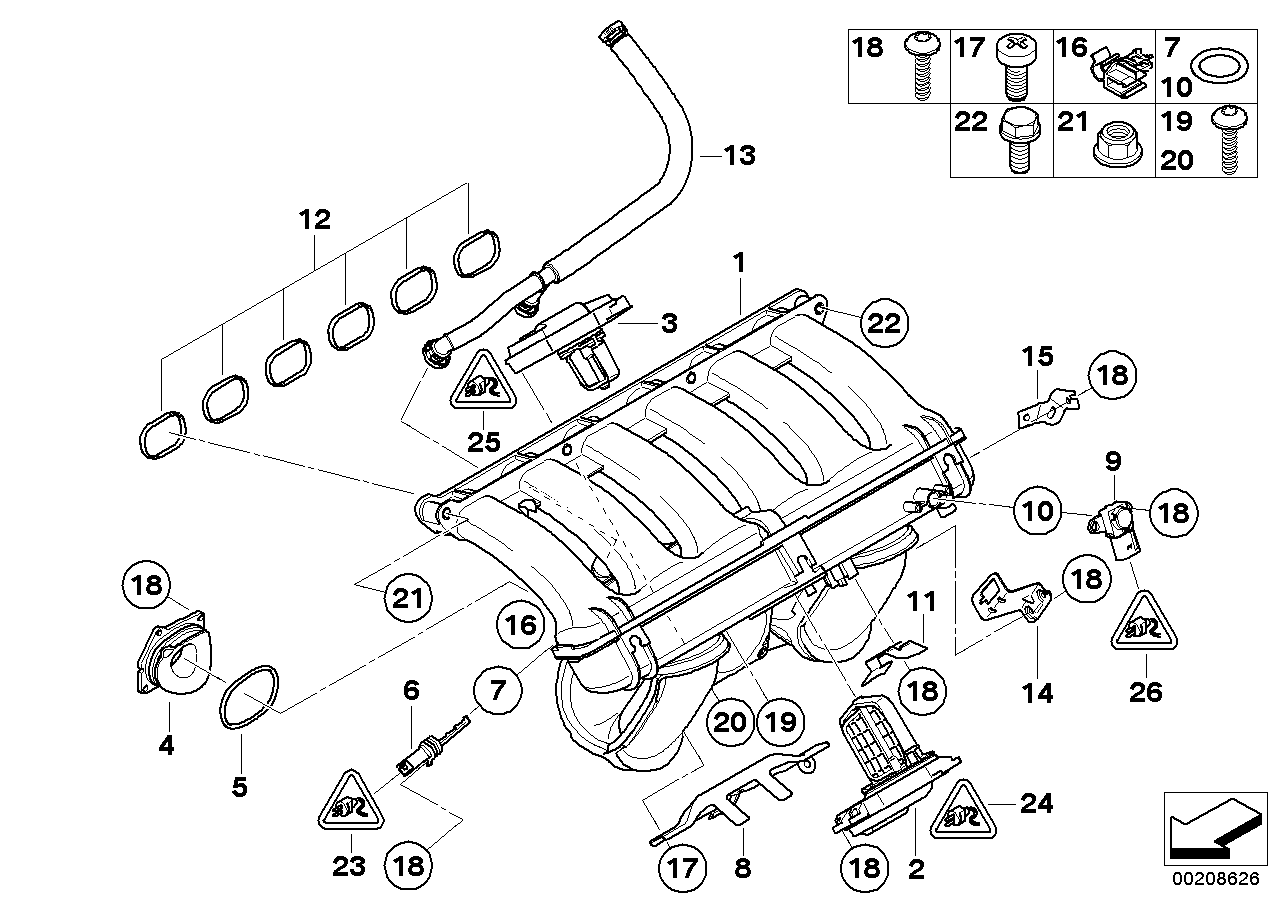 BMW 11 61 7 579 114 - Supapa control,admisie aer aaoparts.ro