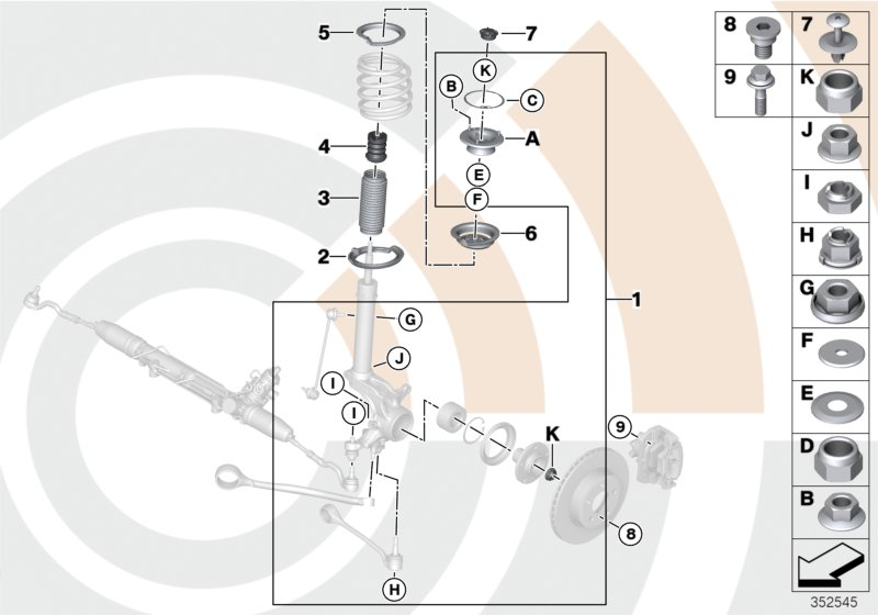 BMW 31 35 2 284 023 - Rulment sarcina suport arc aaoparts.ro