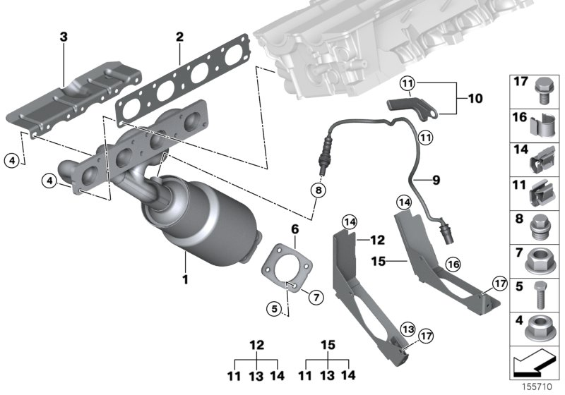 BMW 11787530287 - Sonda Lambda aaoparts.ro