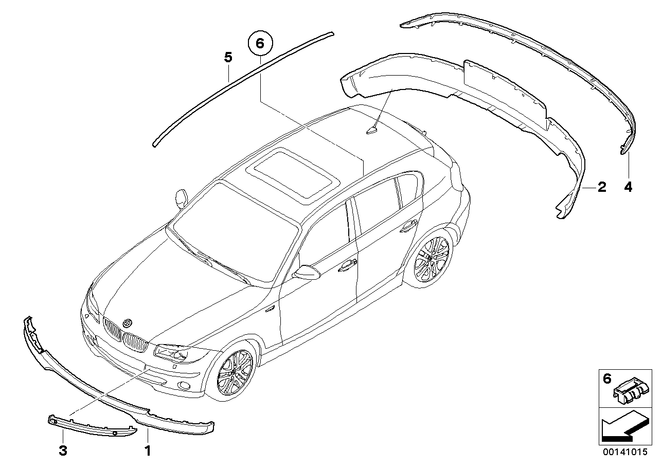 BMW 5111-7136-635 - Banda de protectie, bara de protectie aaoparts.ro