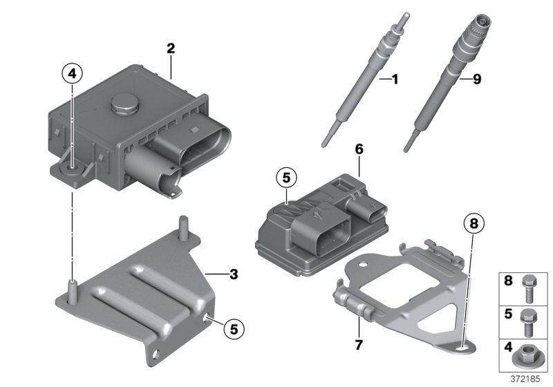 BMW 12 21 8 570 087 - Unitate de control,bujii incandescente aaoparts.ro