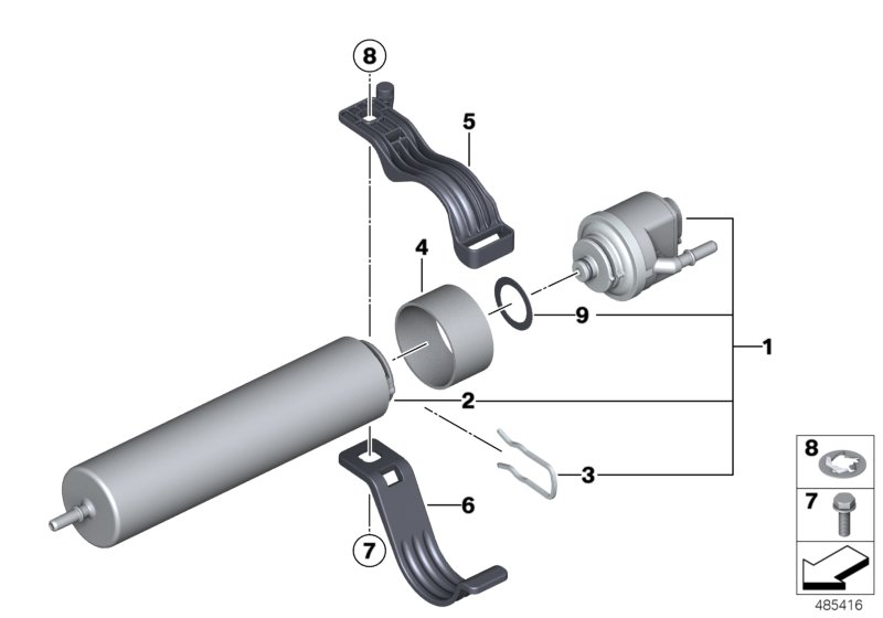 MAHLE KL 736/1D - Filtru combustibil aaoparts.ro