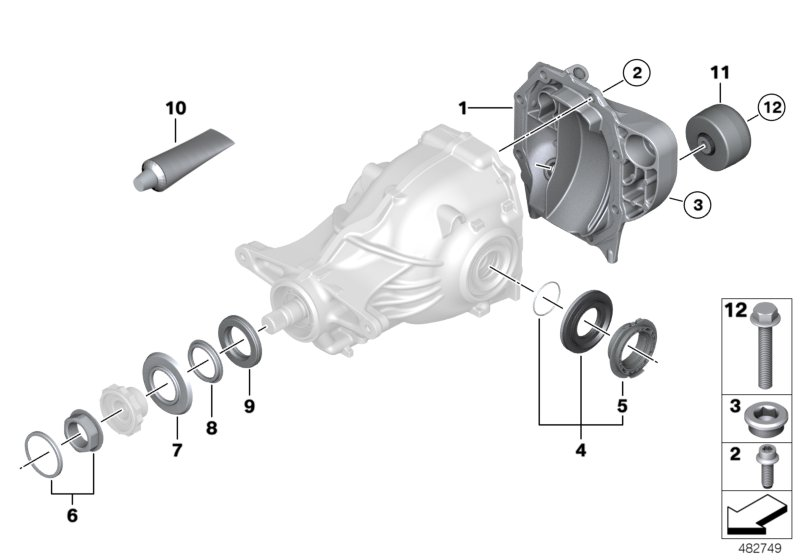 BMW 33107564416 - Simering, diferential aaoparts.ro