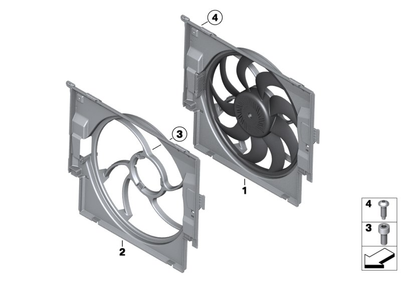 BMW 17 42 8 641 963 - Ventilator, radiator aaoparts.ro