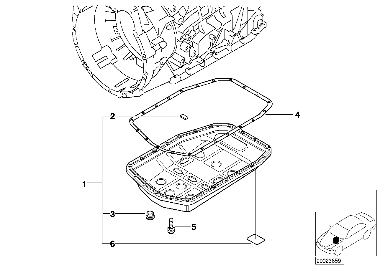 BMW 24 10 1 423 380 - Garnitura, vana ulei cutie viteza automata aaoparts.ro