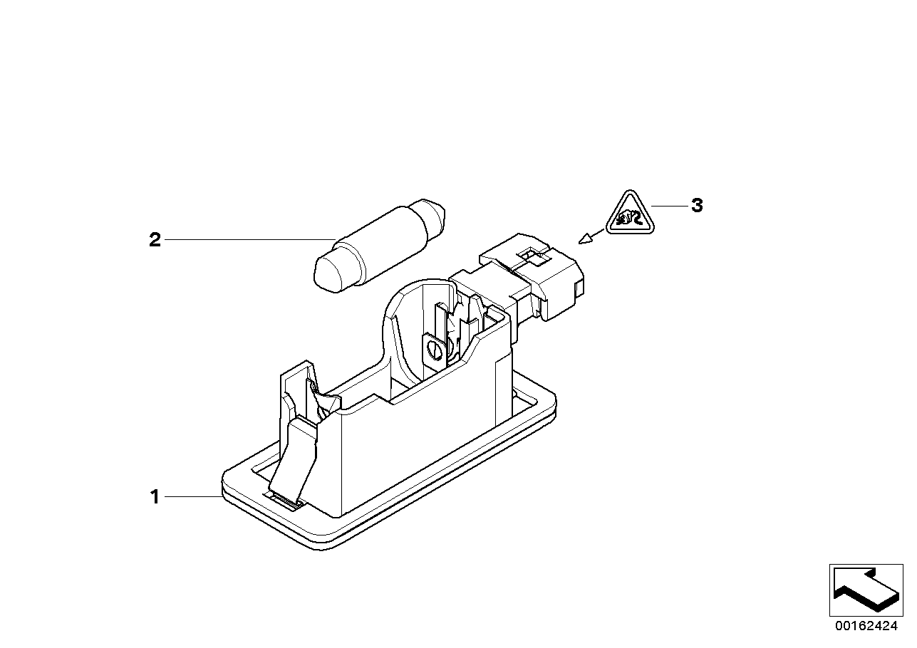 BMW 63 21 7 160 805 - Bec, lumini bord aaoparts.ro