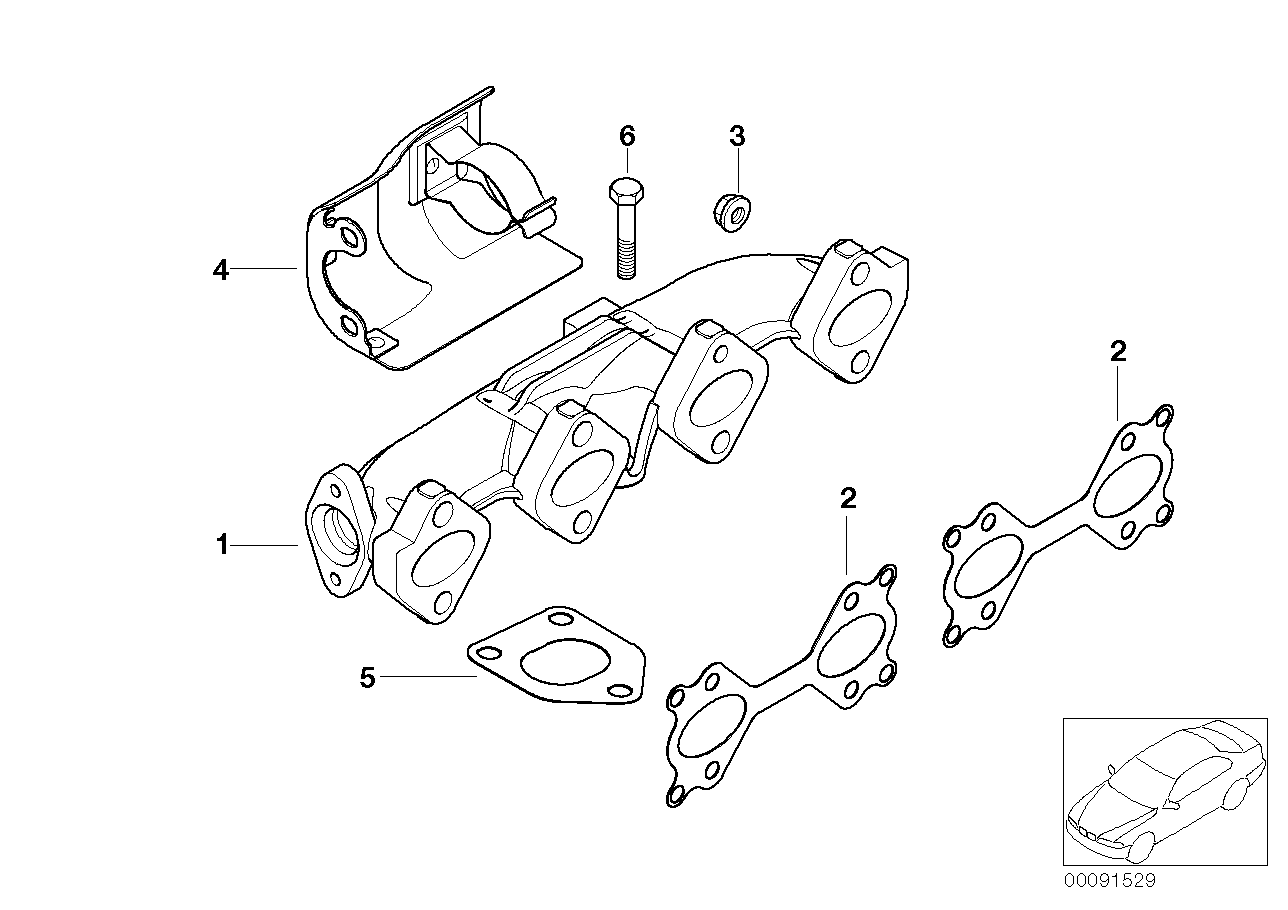 BMW 11 62 7 795 266 - Garnitura etans., compresor aaoparts.ro