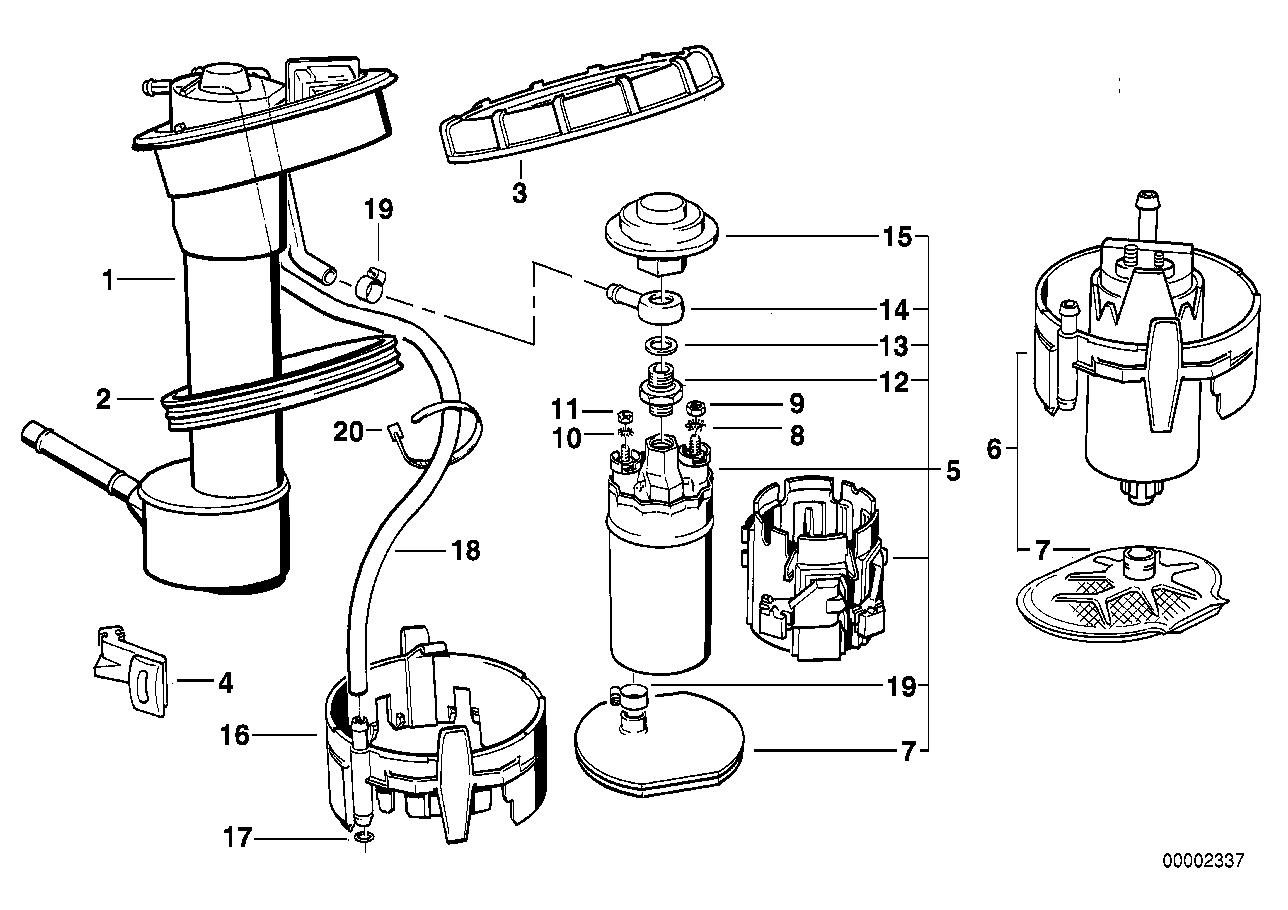 HELLA 8TF 358 146-761 - Modul alimentare combustibil aaoparts.ro