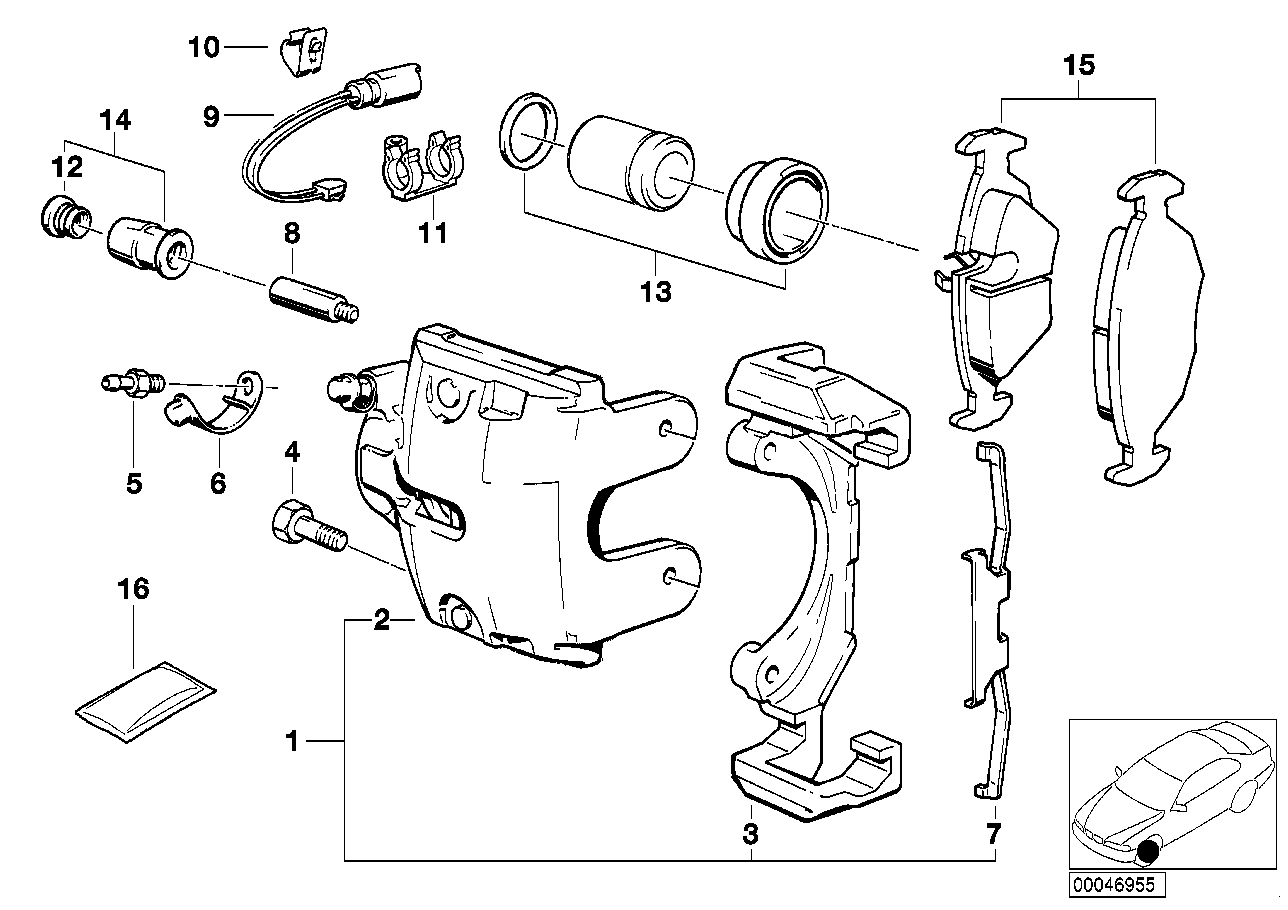 BMW 34111160459 - Set placute frana,frana disc aaoparts.ro