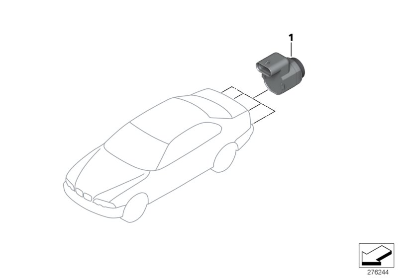Prasco BM0182901 - Sensor, ajutor parcare aaoparts.ro