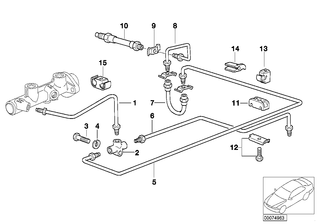 BMW 34321159878 - Furtun frana aaoparts.ro