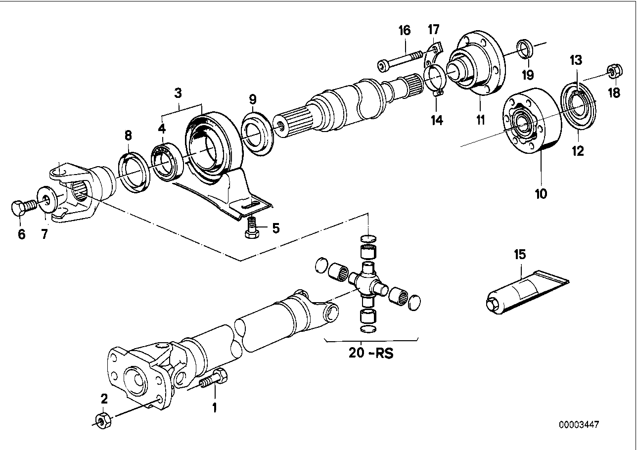 BMW 26 11 7 518 304 - Articulatie, cardan aaoparts.ro