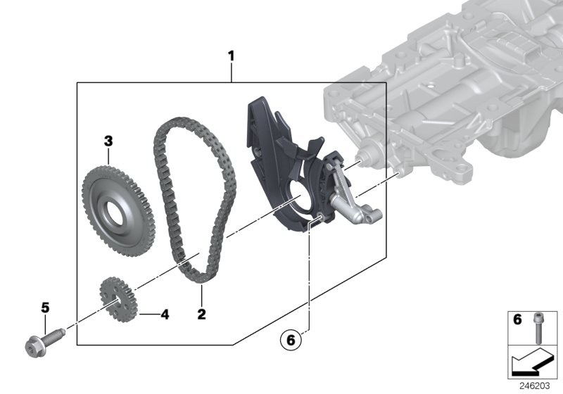 FEBI Bilstein 46140 - Set lant, antrenare pompa ulei aaoparts.ro