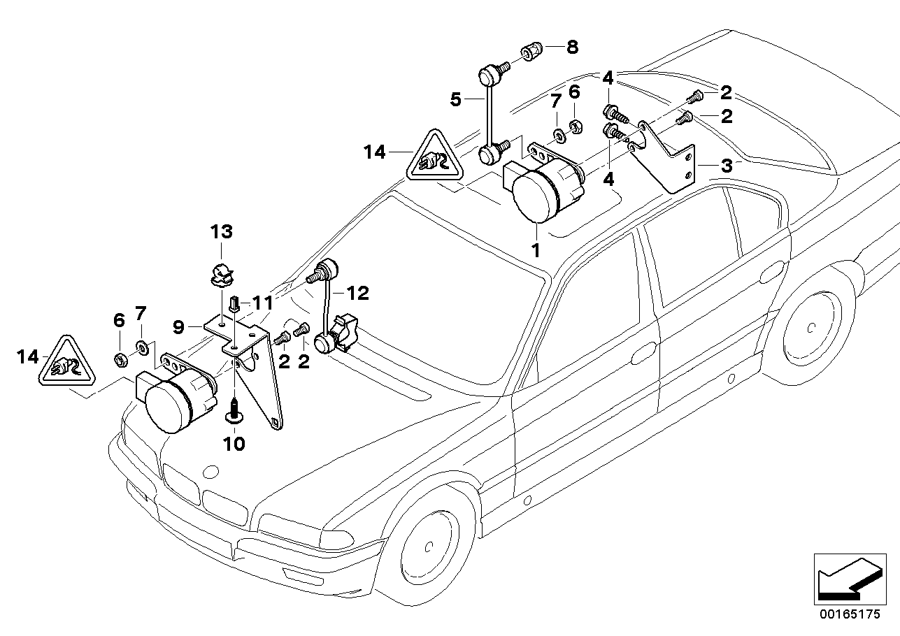 BMW 37 14 1 182 641 - Senzor, lumini xenon aaoparts.ro