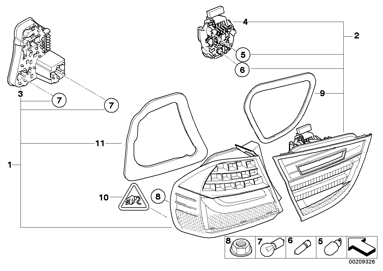 BMW 63217289425 - Lampa spate aaoparts.ro