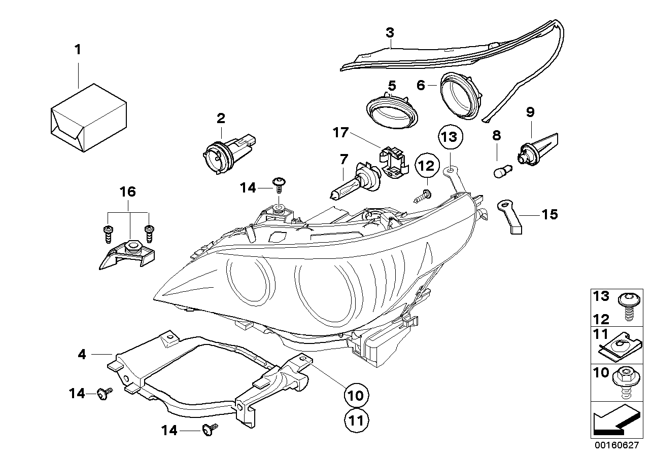 BMW 63 12 7 187 952 - Reflector, lumina parcare aaoparts.ro