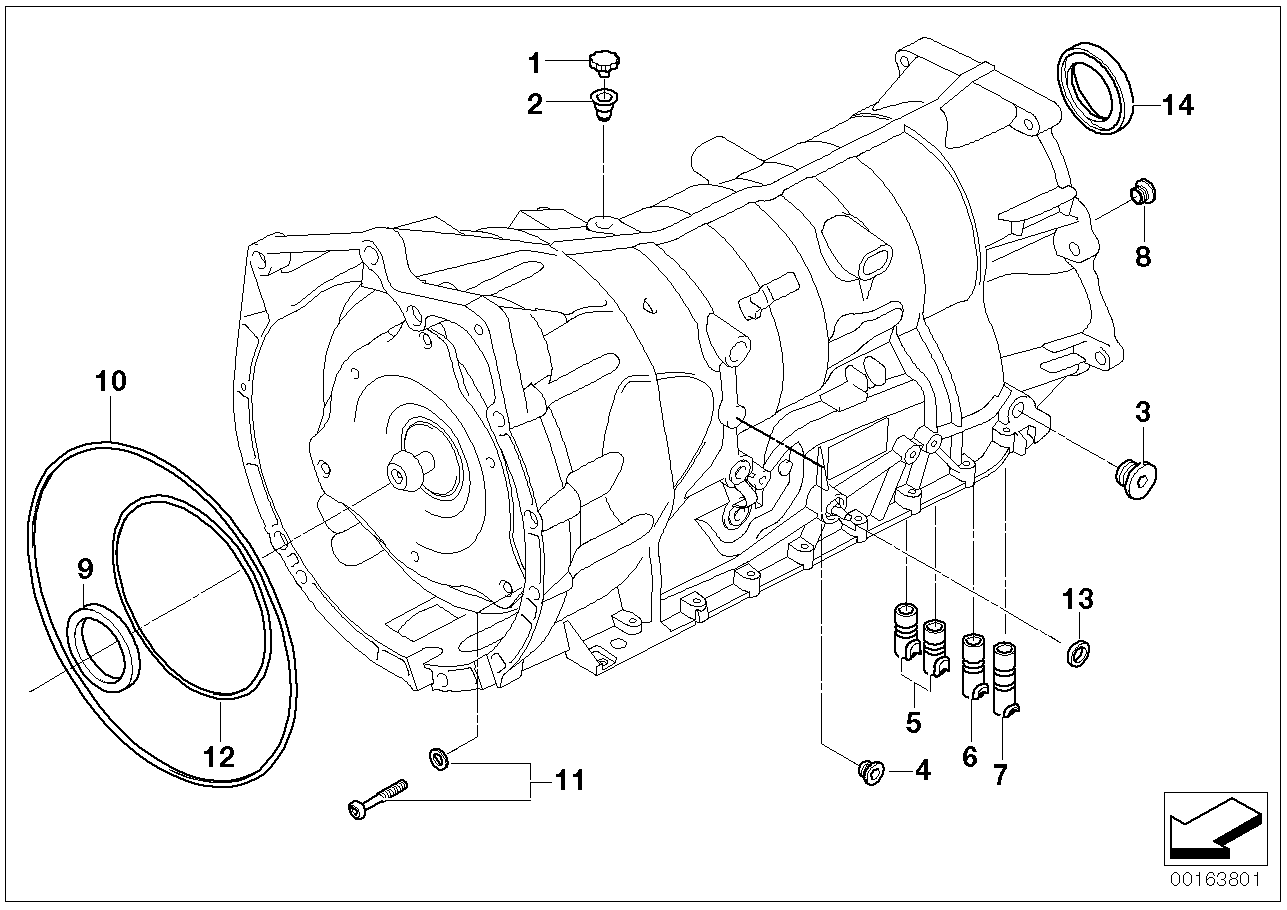 BMW 24317519352 - Simering, transmisie automata aaoparts.ro