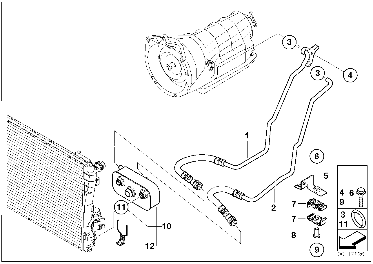 BMW 17 22 7 505 826 - Radiator racire ulei, cutie de viteze automata aaoparts.ro