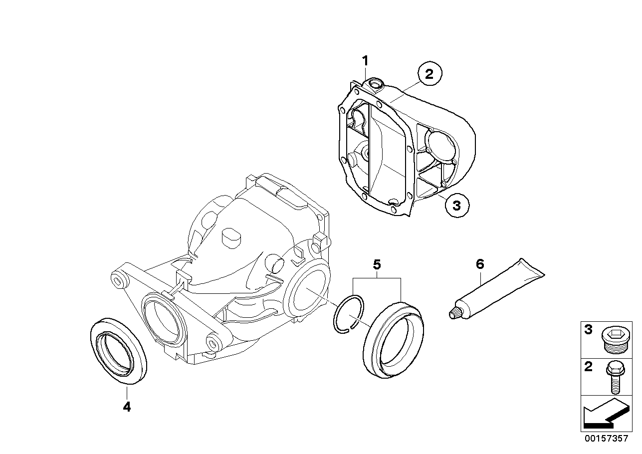 BMW 33107564416 - Simering, diferential aaoparts.ro
