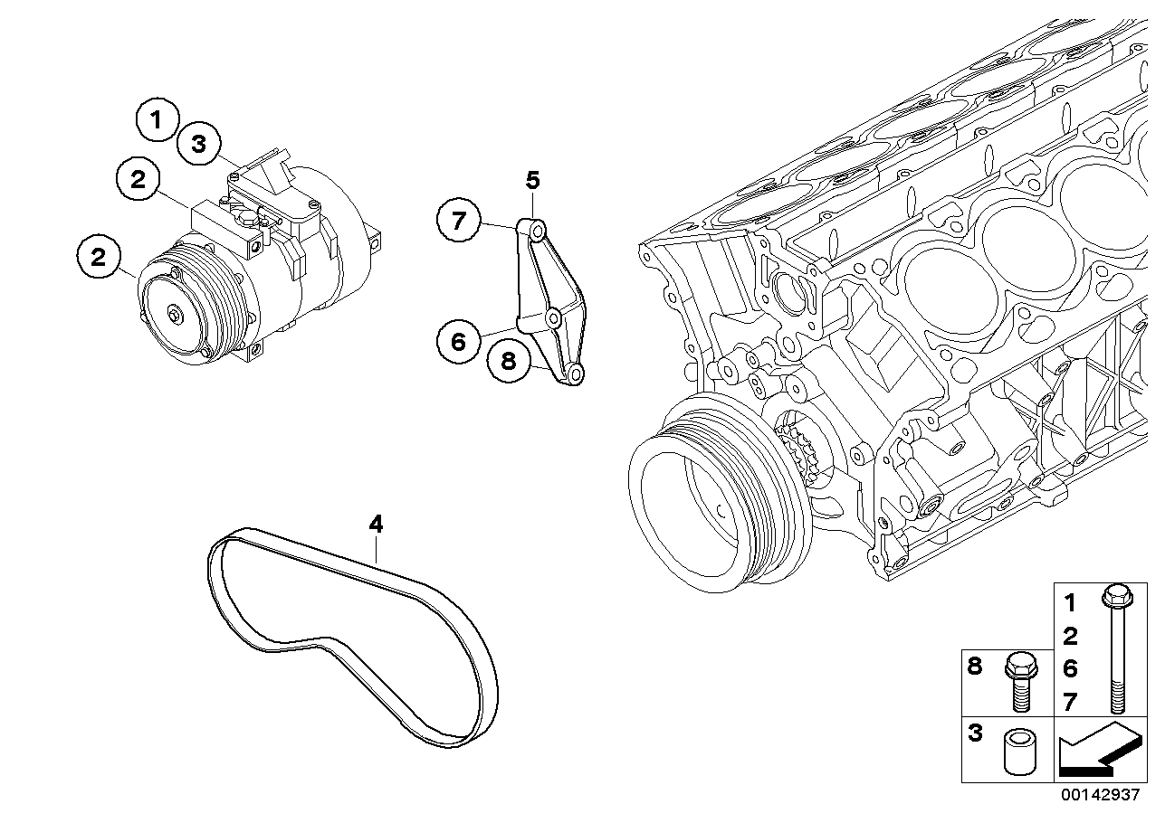 BMW 11 28 7 512 563 - Curea transmisie cu caneluri aaoparts.ro