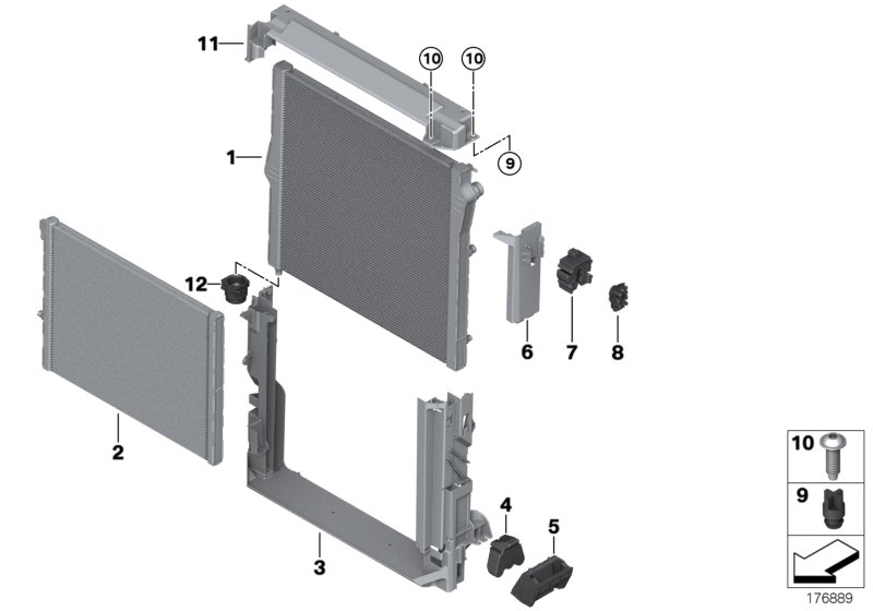 BMW 17 11 7 533 537 - Suport radiator aaoparts.ro