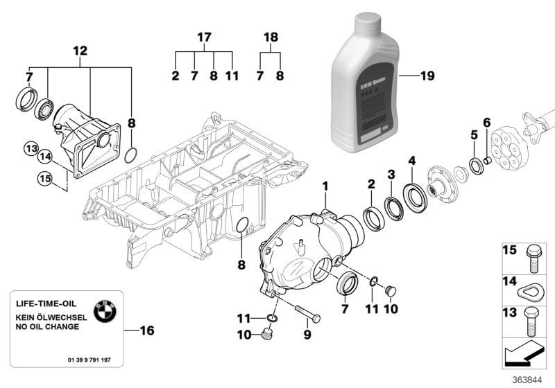 BMW 31521428678 - Simering, diferential aaoparts.ro