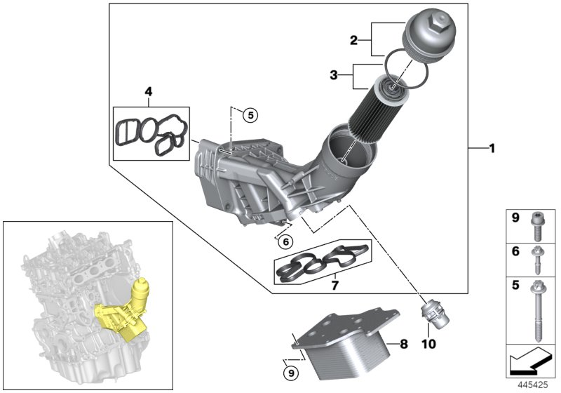 BMW 11 42 8 591 462 - Etansare, racire ulei aaoparts.ro