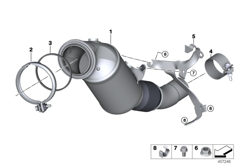 BMW 18307606136 - Conector teava, sistem de esapament aaoparts.ro