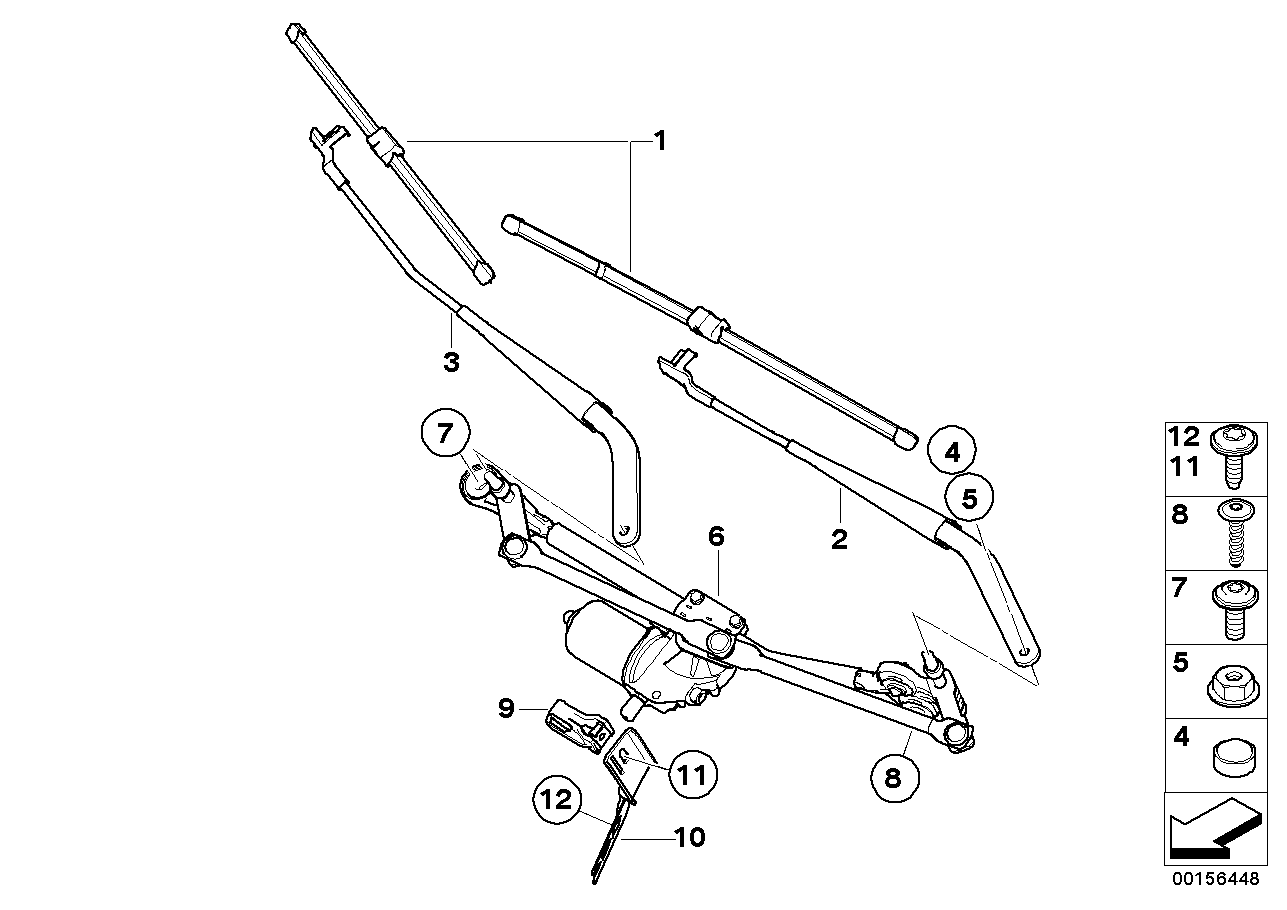 BMW 61 61 0 038 895 - Lamela stergator aaoparts.ro