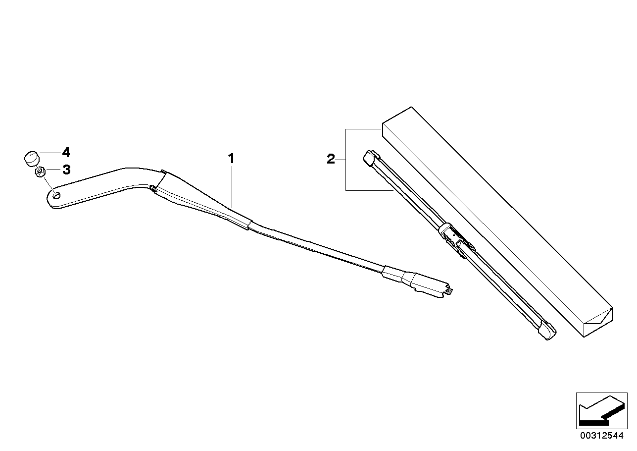 BMW 61 61 7 169 971 - Lamela stergator aaoparts.ro