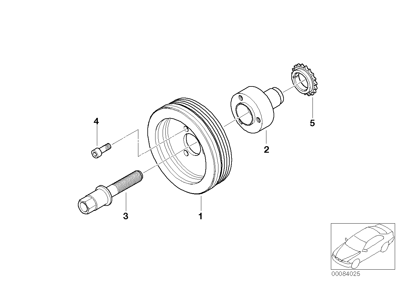 BMW 11 23 7 503 107 - Set suruburi, pinion (lant distributie) aaoparts.ro