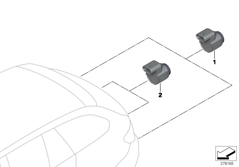 BMW 66212180144 - Sensor, ajutor parcare aaoparts.ro