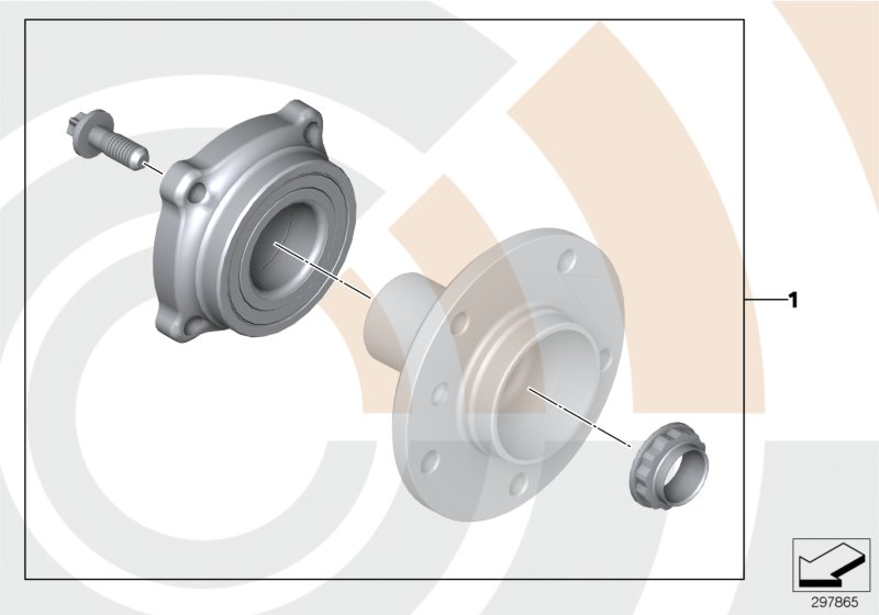 BMW 33 41 2 296 224 - Set rulment roata aaoparts.ro