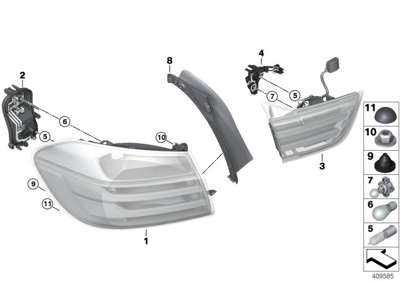 BMW 63217296097 - Lampa spate aaoparts.ro