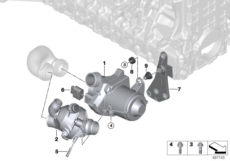 BMW 11 51 9 455 978 - Pompa apa aaoparts.ro