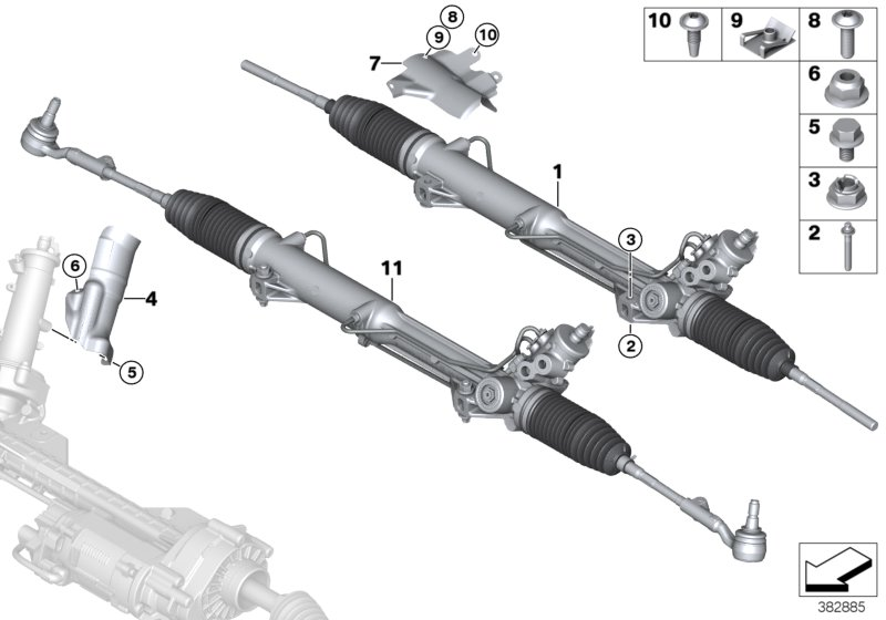 BMW 32 10 6 873 625 - Caseta directie aaoparts.ro