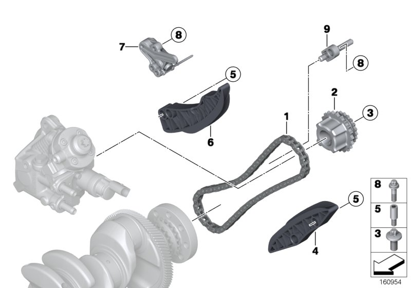 BMW 13528588693 - Chit lant de distributie aaoparts.ro