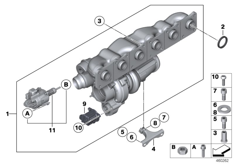 FA1 KT100260 - Set montaj, turbocompresor aaoparts.ro