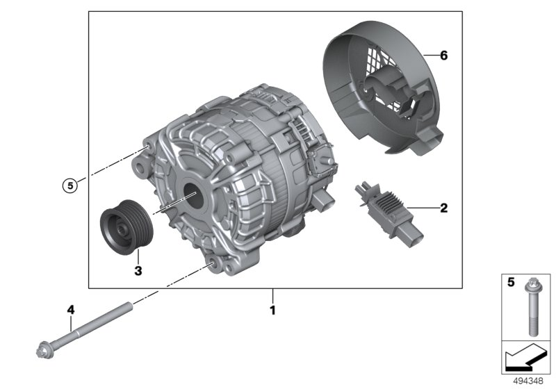 BMW 12317646815 - Generator / Alternator aaoparts.ro