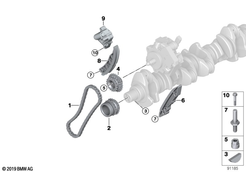 BMW 11 21 7 788 982 - Chit lant de distributie aaoparts.ro