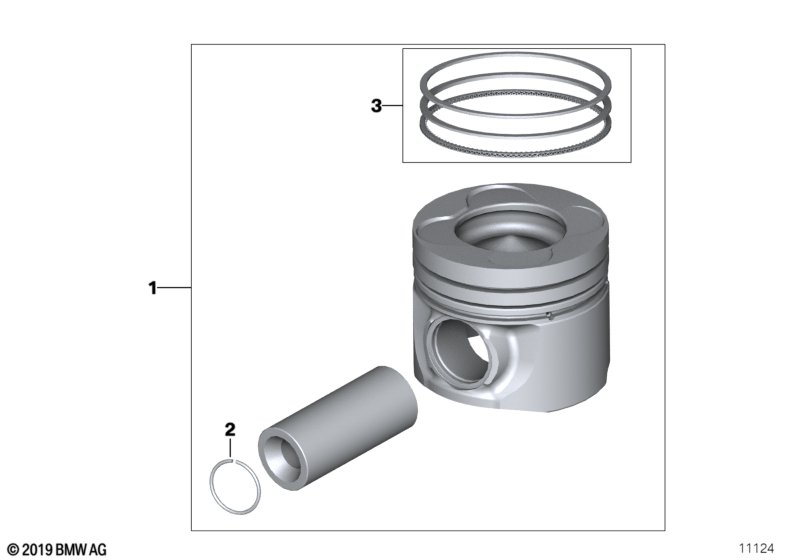 BMW 11257787082 - Set segmenti piston aaoparts.ro