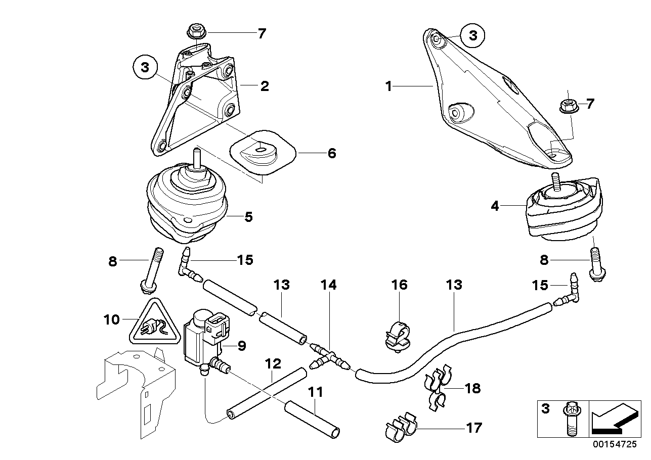 BMW 22 11 3 428 397 - Suport motor aaoparts.ro