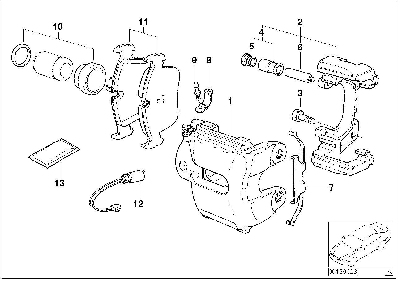 BMW 34 11 6 768 437 - Set bucsi de ghidaj, etrier frana aaoparts.ro