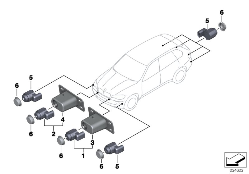BMW 66 20 9 142 202 - Sensor, ajutor parcare aaoparts.ro