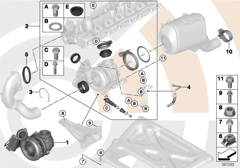 BMW 11652433122 - Compresor,sistem de supraalimentare aaoparts.ro