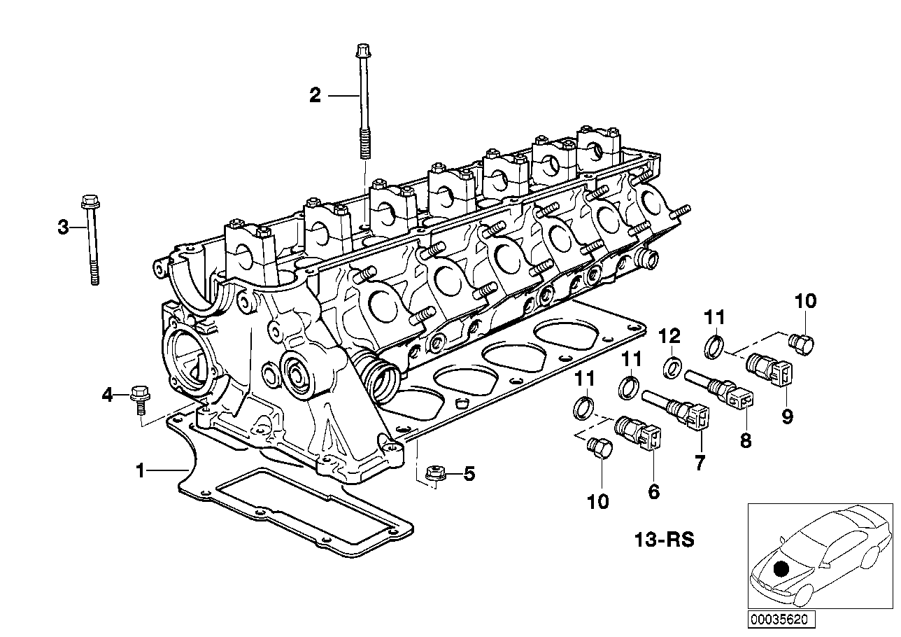 BMW 12 62 1 710 512 - Senzor,temperatura lichid de racire aaoparts.ro