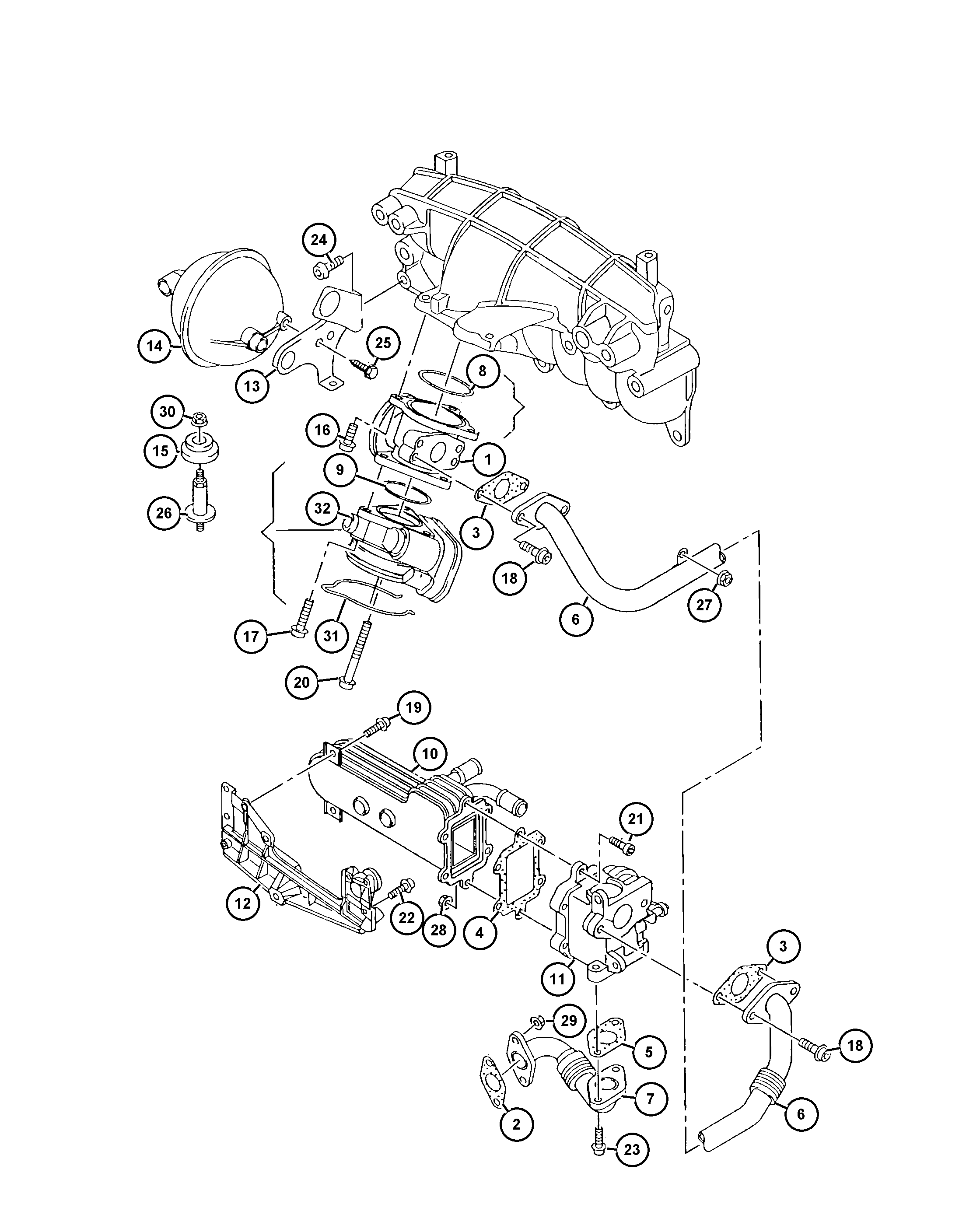 FCA 68001 560AA - Garnitura, racord evacuare aaoparts.ro