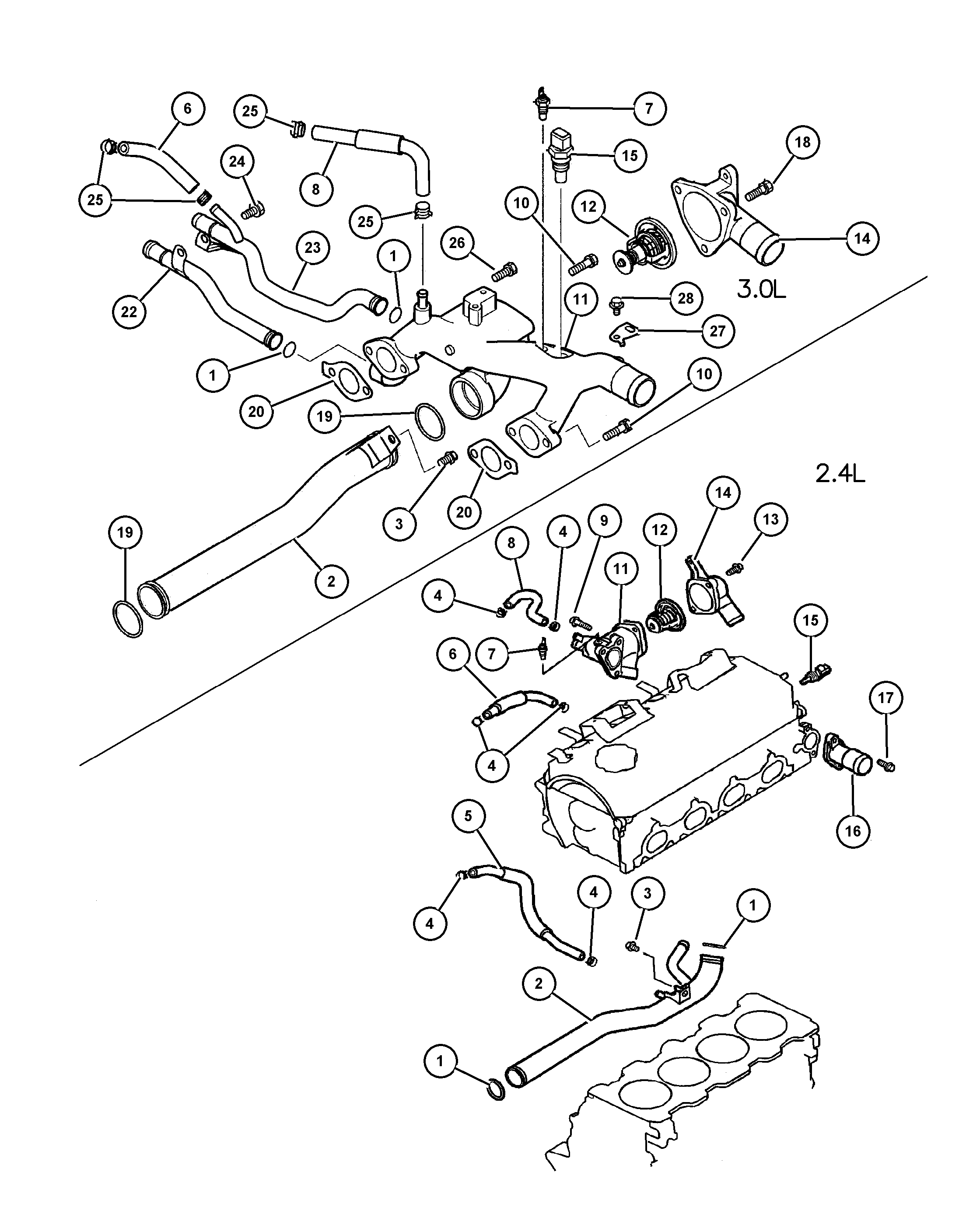 Mitsubishi MD97 0389 - Garnitura baie ulei aaoparts.ro