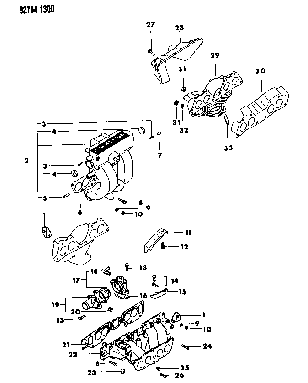 Mitsubishi MD06 8905 - Garnitura, galerie admisie aaoparts.ro